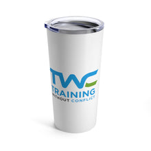 Load image into Gallery viewer, Training Without Conflict™ White 20oz Tumbler
